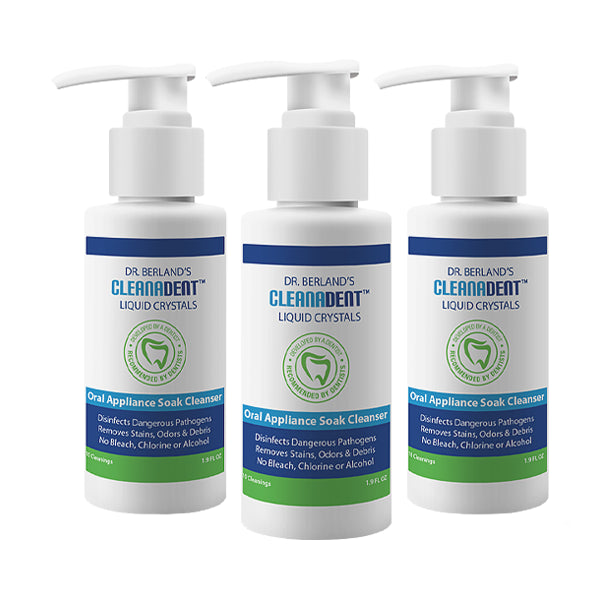 Dr. Berland's Cleanadent Crystals Liquid Soak Cleanser Travel Size (3pk)
