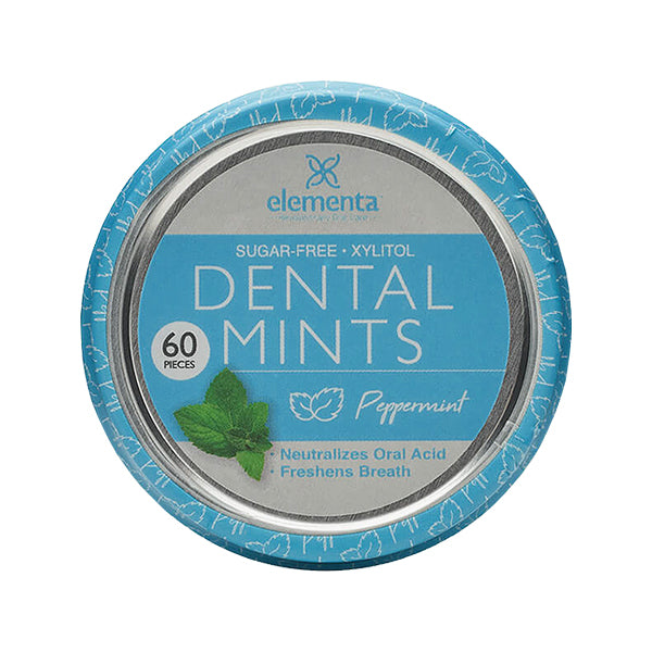 Elementa Nano Silver Dental Mints - Peppermint (60ct)