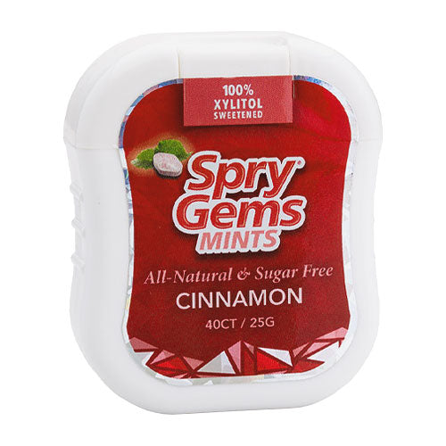 Spry Gems Cinnamon Xylitol Mints (40ct)