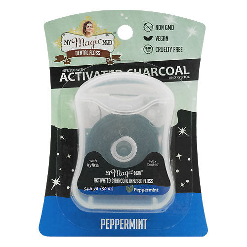 My Magic Mud Activated Charcoal and Xylitol Dental Floss (54.6yd)