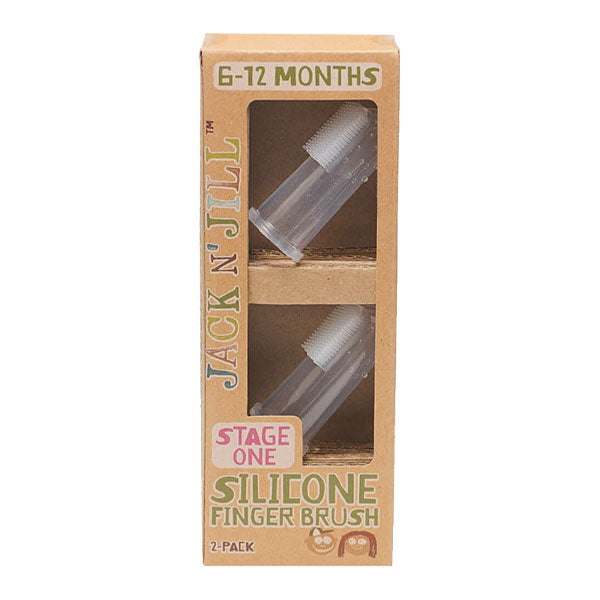 Jack N' Jill Baby Finger Brush 2pk - Stage 1 (6 to 12 months)