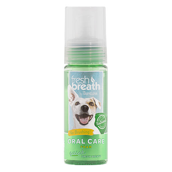 TropiClean Fresh Breath Oral Care Foam for Dogs (4.5oz)