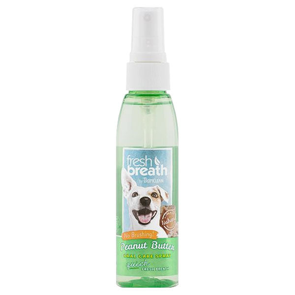 TropiClean Fresh Breath Oral Care Spray for Dogs - Peanut Butter (4oz)
