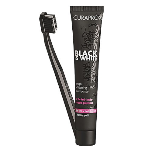 Curaprox Black Is White Toothpaste & Toothbrush Special
