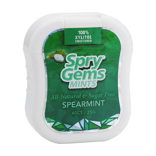 Spry Gems Spearmint Xylitol Mints (40ct)