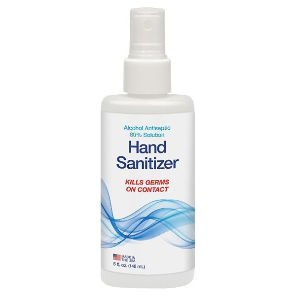 DentaMart 80% Ethyl Alcohol Antiseptic Liquid Hand Sanitizer Spray (5oz)
