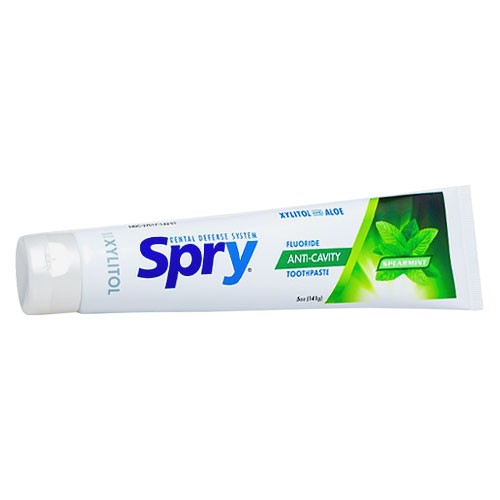 Spry Spearmint Xylitol Toothpaste (5oz)