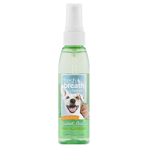 TropiClean Fresh Breath Oral Care Spray for Dogs - Peanut Butter (4oz)
