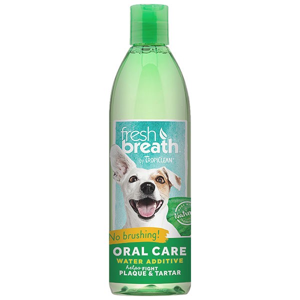 TropiClean Fresh Breath Oral Care Water Additive for Dogs (16oz)