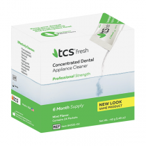 TCS Fresh Concentrated Dental Appliance Cleaner - Mint (24ct)