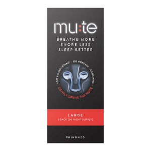 Mute Anti-Snoring Nasal Breathing Aid - Large (3pk)