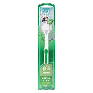 TropiClean Fresh Breath Triple Flex Toothbrush for Dogs
