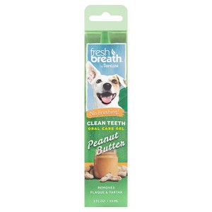 TropiClean Fresh Breath Clean Teeth Gel for Dogs - Peanut Butter (2oz)