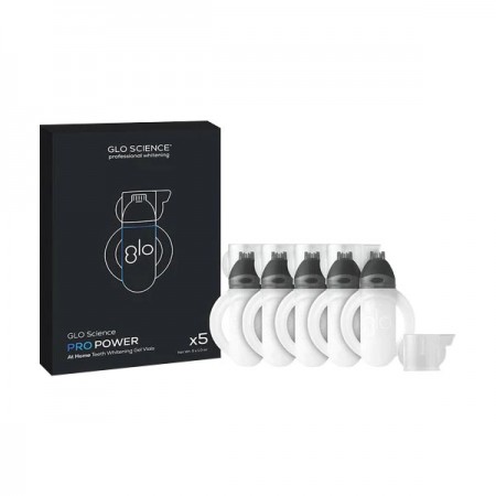 GLO Science Pro Power Teeth Whitening G-Vials 10% Hydrogen Peroxide (5pk)