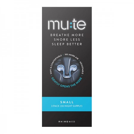 Mute Anti-Snoring Nasal Breathing Aid - Small (3pk)